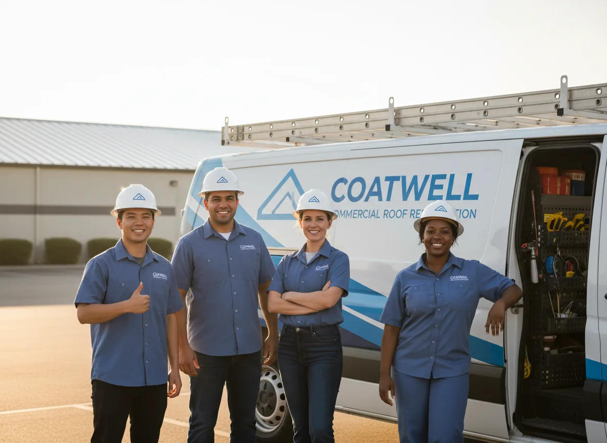 Commercial roof coating company in Colwell, IA