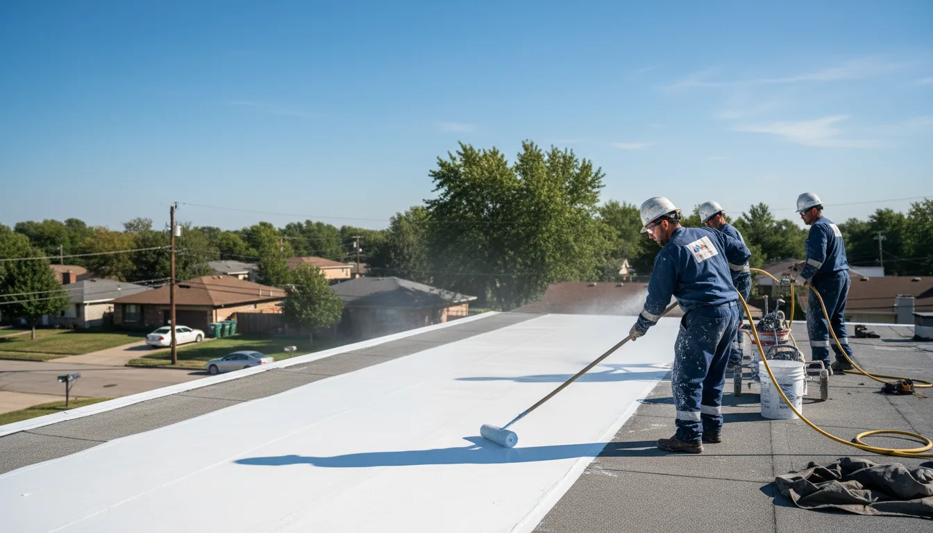 Commercial roof coating in Colwell, IA near me
